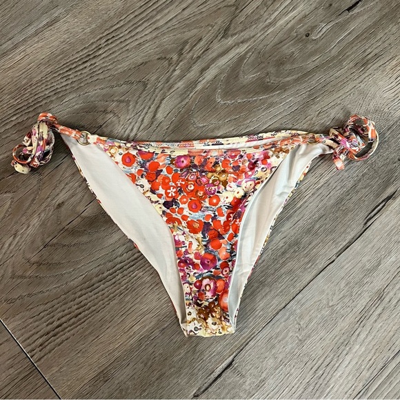 L*Space Floral Bikini Bottom with Side Ties - Picture 1 of 4